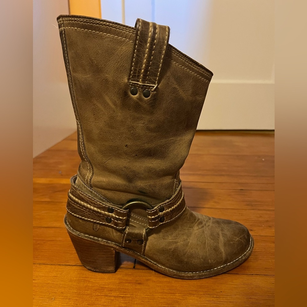 Frye Tan Leather Boots